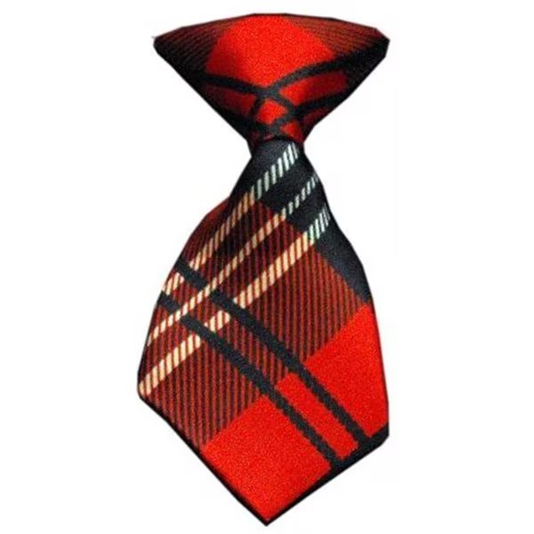 Dog Neck Tie Plaid Red, Unconditional Love, Mfr#: UN847671